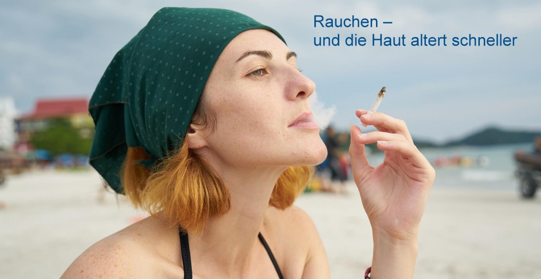 Die Haut altert schneller durch Rauchen